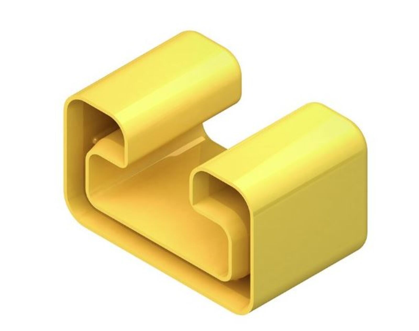 Protective cap yellow for C-rail 40x22mm plastic
